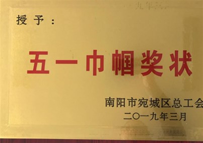 喜讯！球盟会医疗医用敷料事业部荣获“宛城区五一巾帼奖状”荣誉称号！